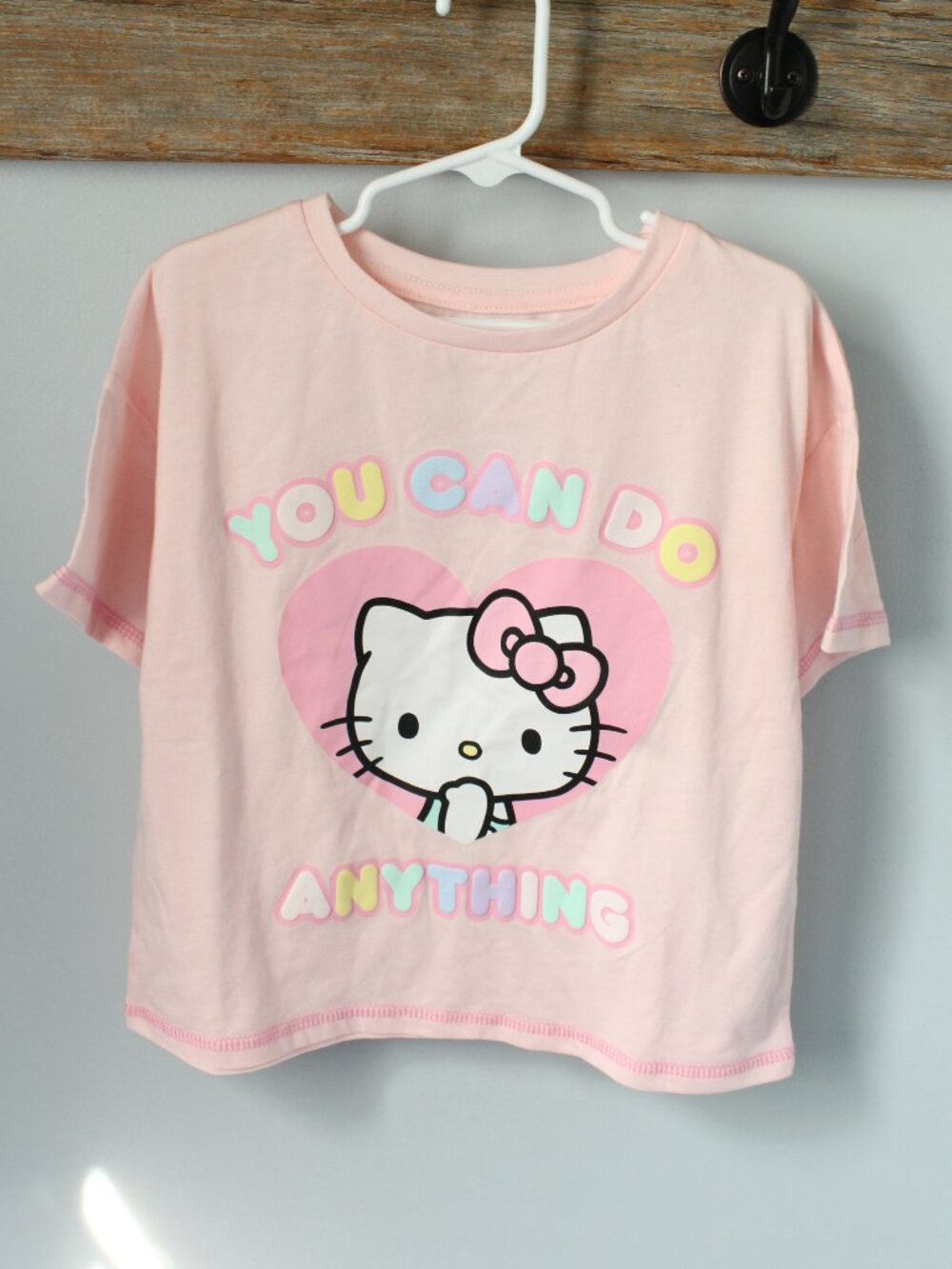 Hello Kitty Size M 7/8 Oversized Cropped T shirt